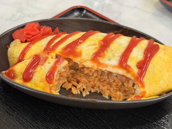 オムライスの断面