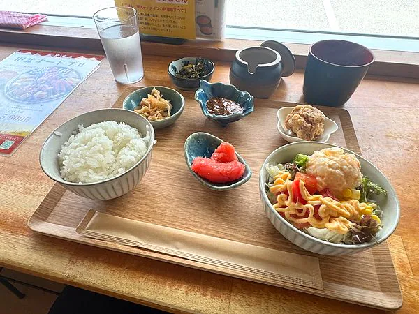 沖縄やまやの山の日限定めんたいこ定食と明太子・ご飯
